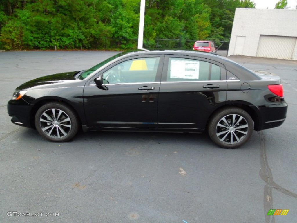 Black 2013 Chrysler 200 Touring Sedan Exterior Photo #70402671