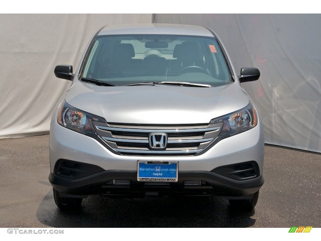 2012 CR-V LX - Alabaster Silver Metallic / Gray photo #2