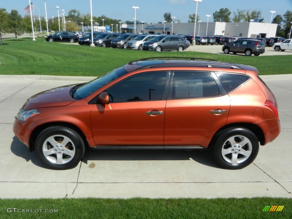 2004 Murano SL AWD - Sunlit Copper Metallic / Cafe Latte photo #6