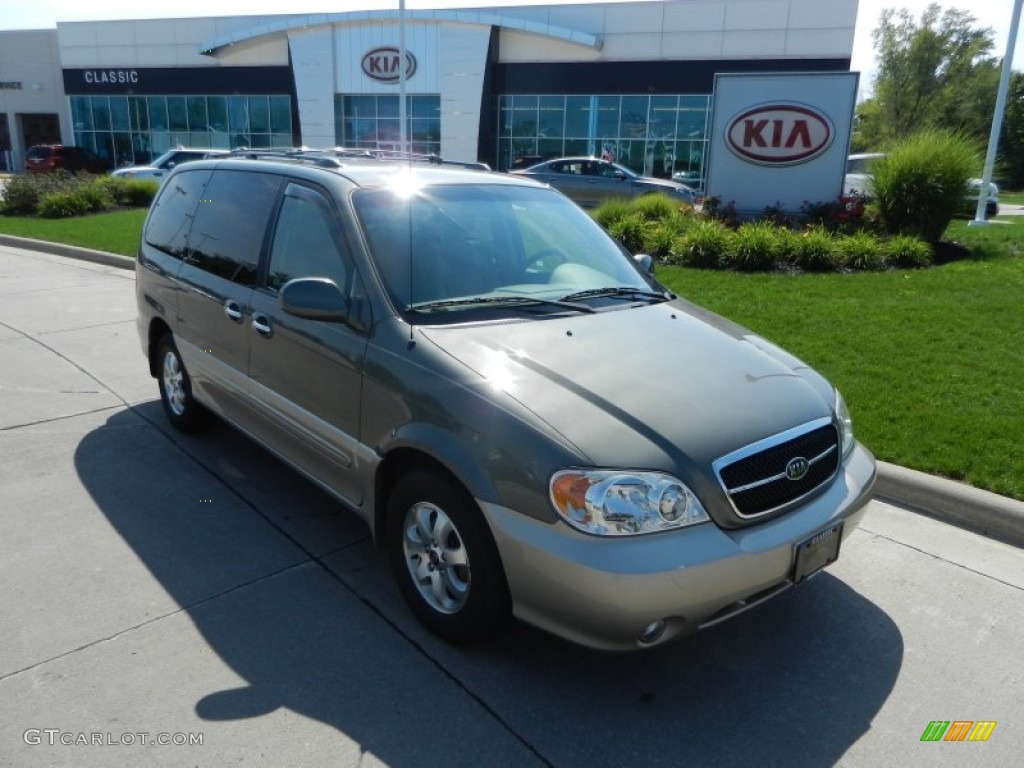 Sage Green Metallic Kia Sedona