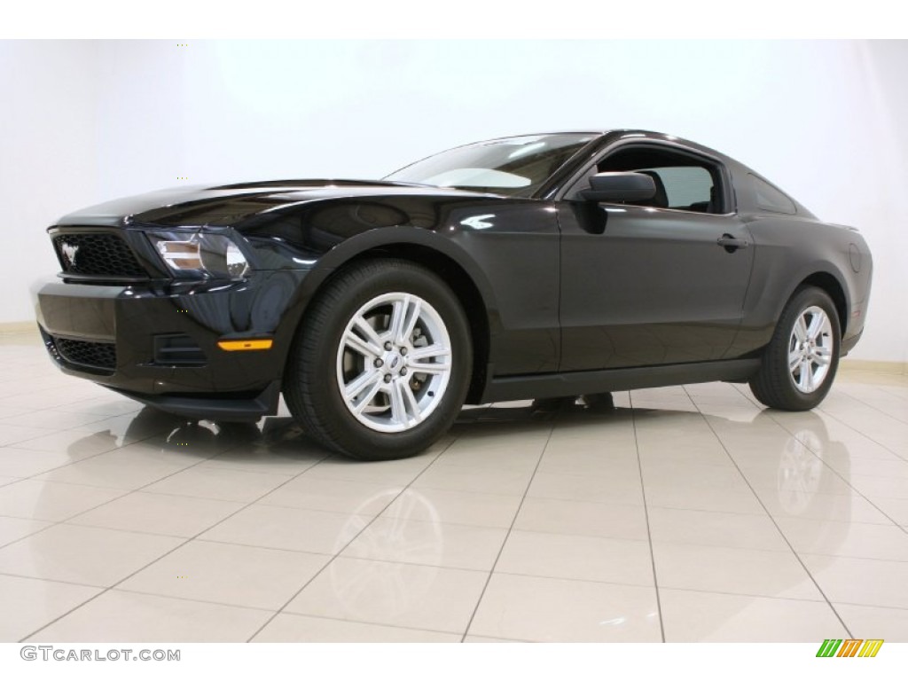 2011 Mustang V6 Coupe - Ebony Black / Charcoal Black photo #18