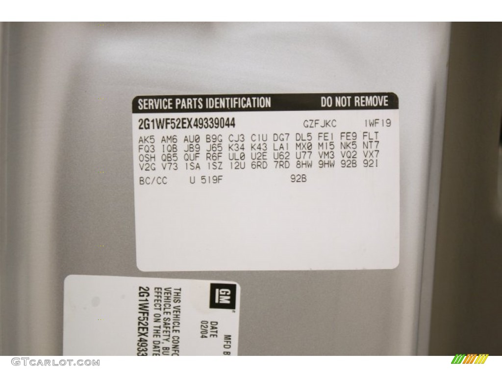 2004 Impala  - Galaxy Silver Metallic / Medium Gray photo #17