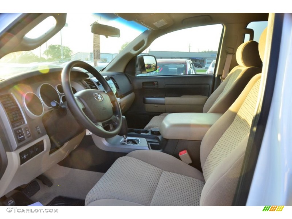 2010 Tundra CrewMax - Super White / Graphite Gray photo #16