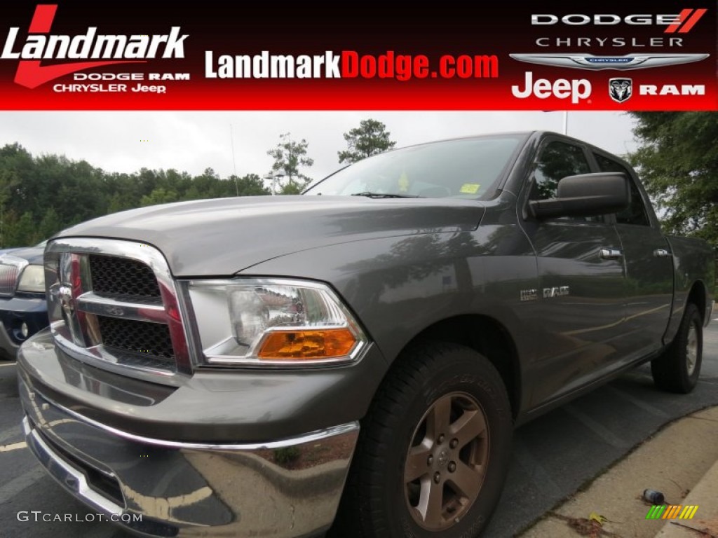 2010 Ram 1500 SLT Crew Cab - Mineral Gray Metallic / Dark Slate/Medium Graystone photo #1