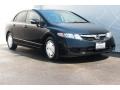 Crystal Black Pearl 2010 Honda Civic Hybrid Sedan