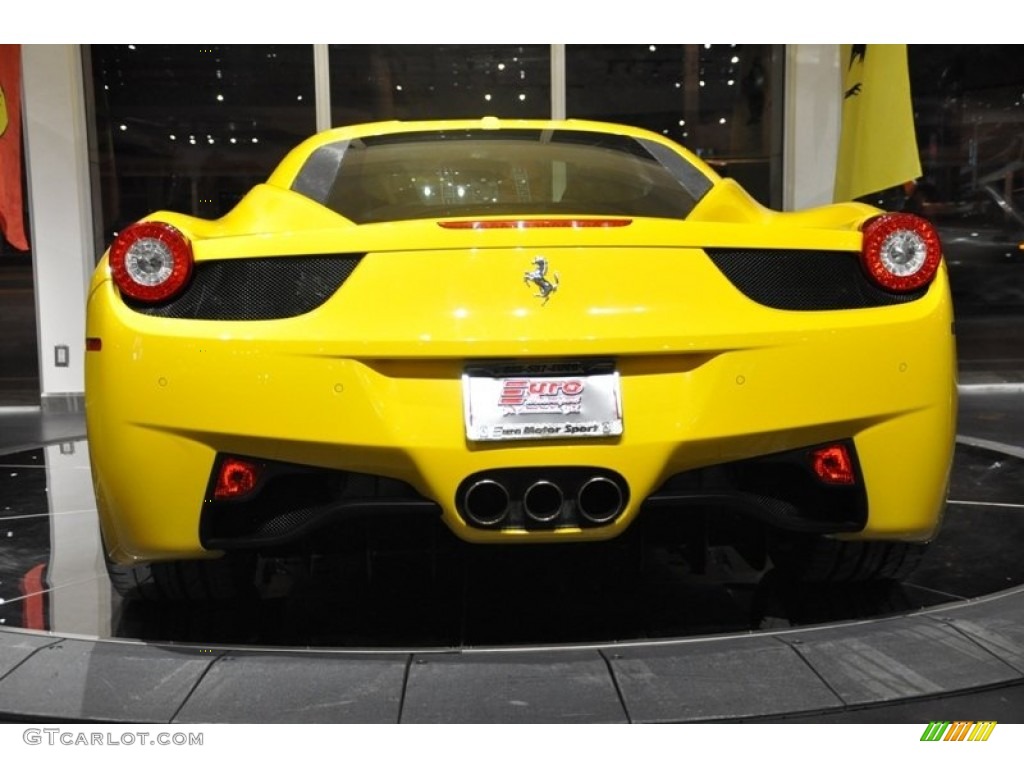 2010 458 Italia - Giallo Modena (Yellow) / Charcoal photo #3