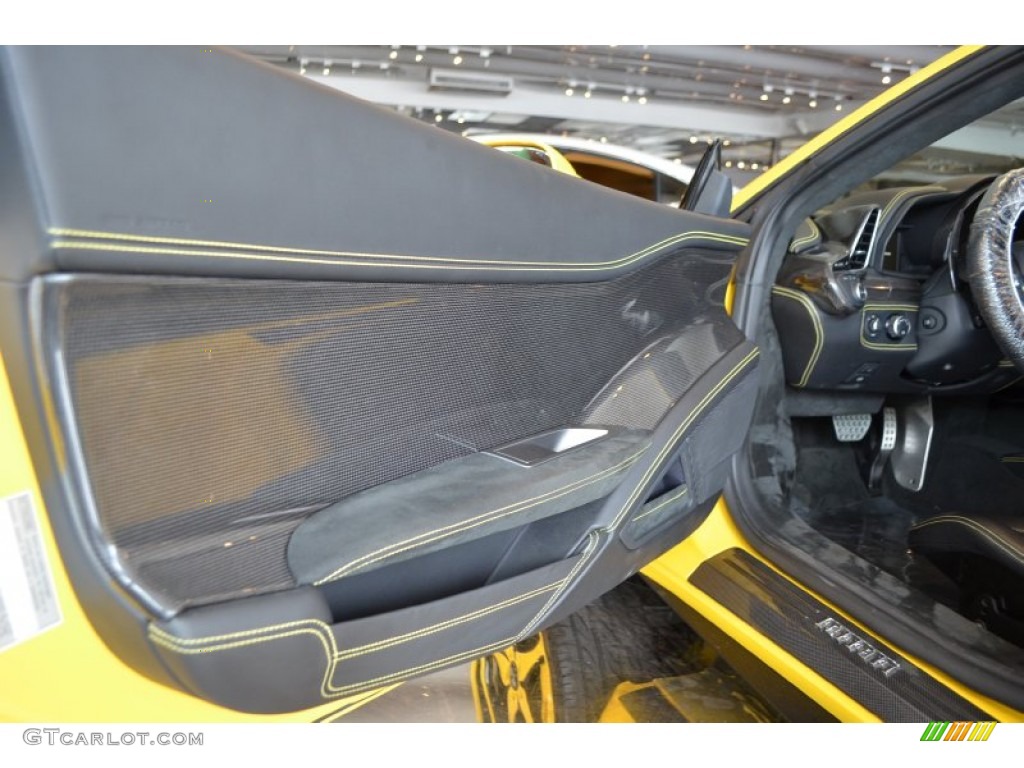 2010 Ferrari 458 Italia Charcoal Door Panel Photo #70408852