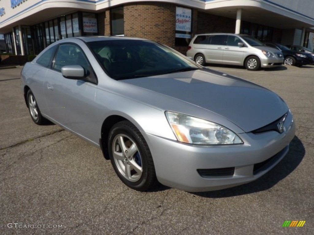 2003 Accord EX Coupe - Satin Silver Metallic / Black photo #1