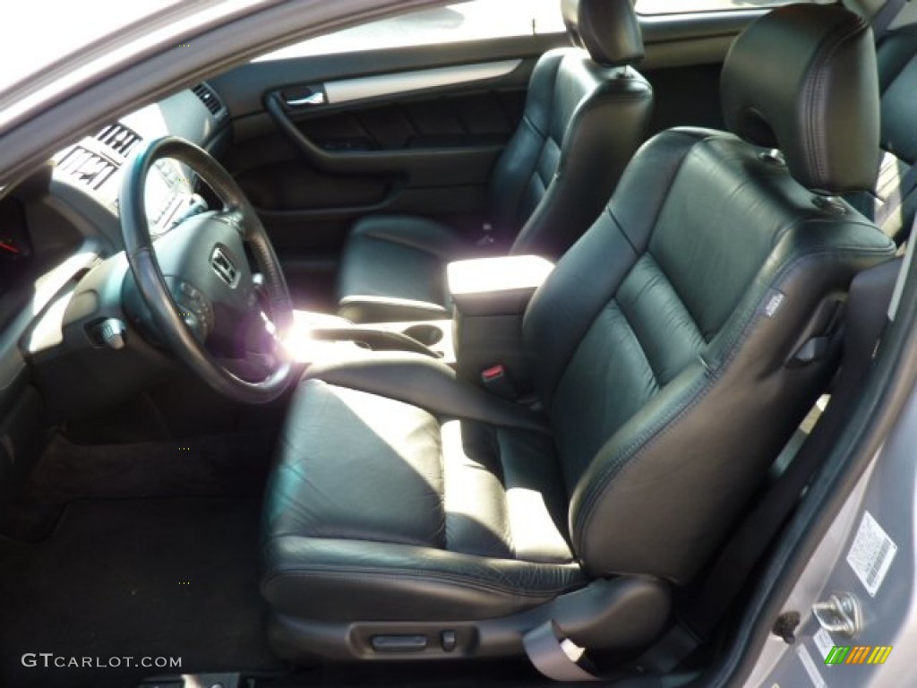 2003 Accord EX Coupe - Satin Silver Metallic / Black photo #15