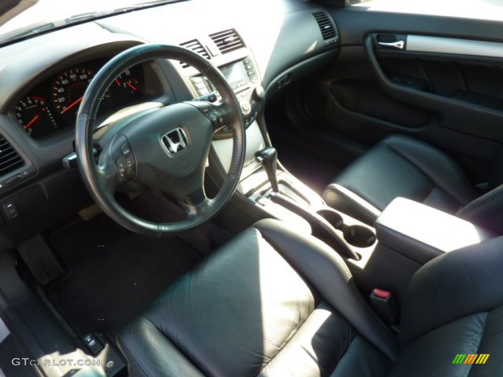 2003 Accord EX Coupe - Satin Silver Metallic / Black photo #16