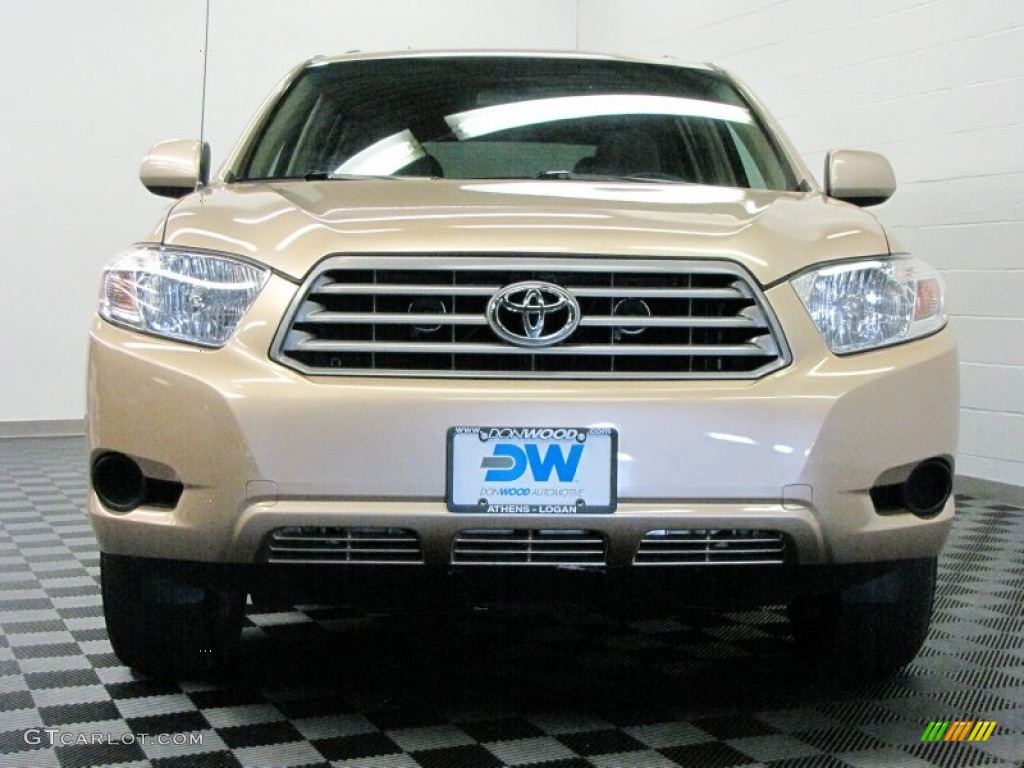 2009 Highlander V6 4WD - Sandy Beach Metallic / Sand Beige photo #3