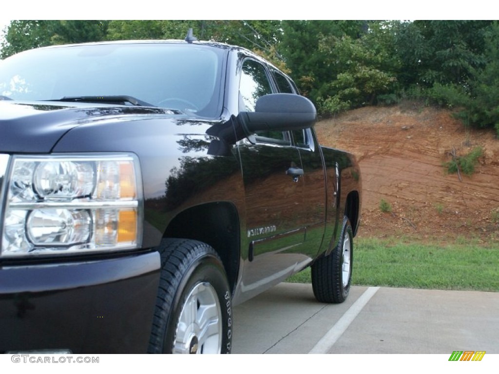 2008 Silverado 1500 LT Extended Cab - Dark Cherry Metallic / Ebony photo #7