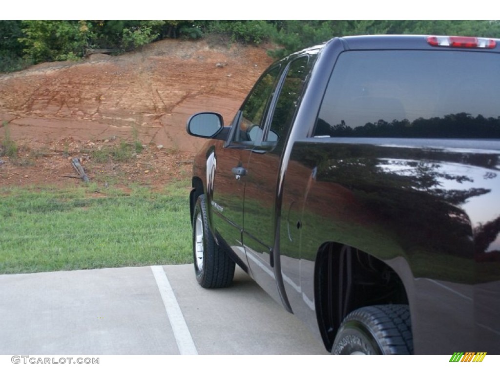 2008 Silverado 1500 LT Extended Cab - Dark Cherry Metallic / Ebony photo #9