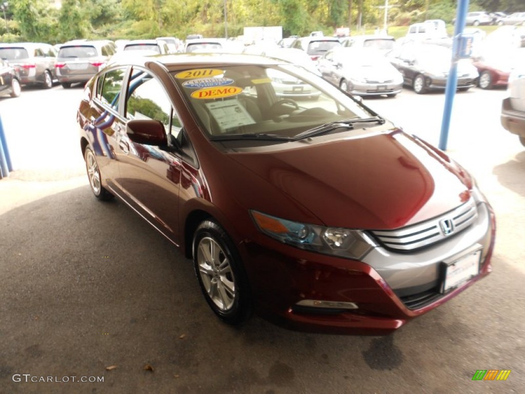 2011 Insight Hybrid EX - Crimson Red Pearl / Gray photo #1