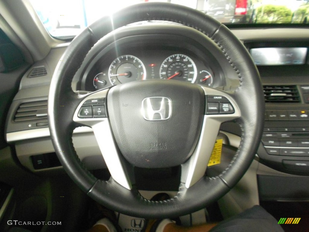 2009 Accord EX-L Sedan - Belize Blue Pearl / Gray photo #18