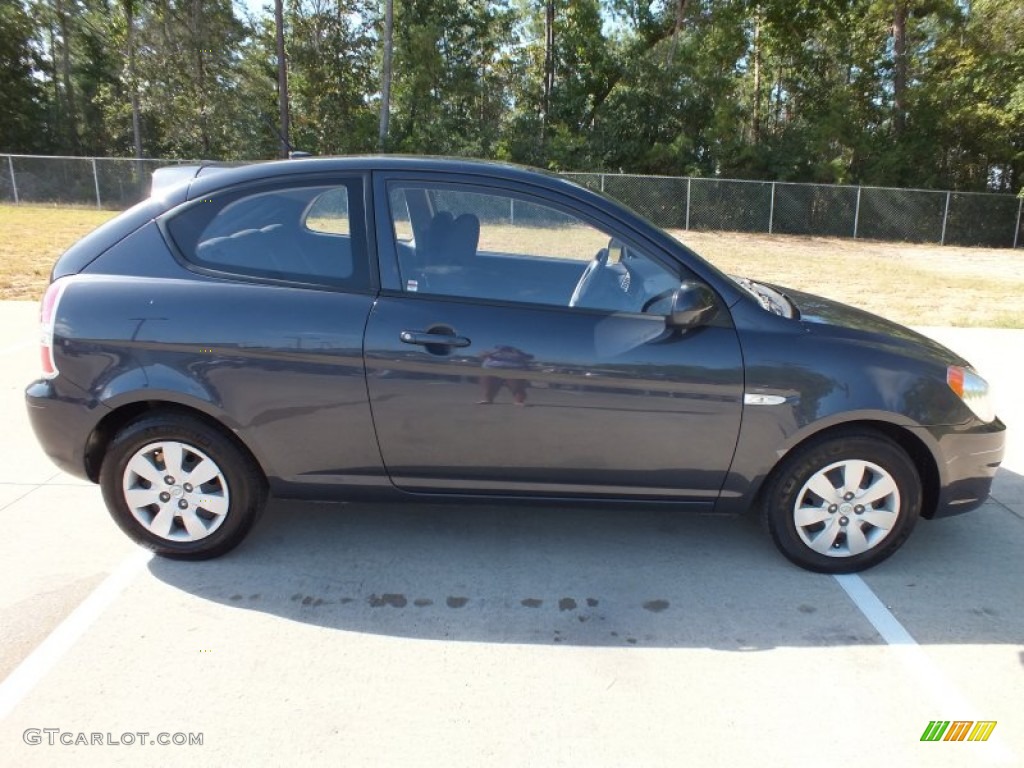 2011 Accent GS 3 Door - Charcoal Gray / Black photo #2