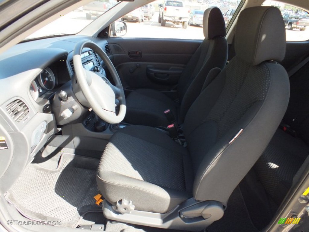 2011 Accent GS 3 Door - Charcoal Gray / Black photo #3