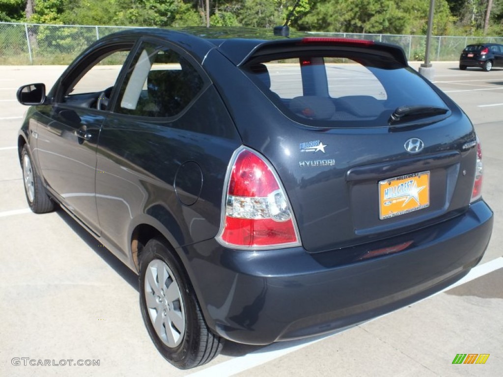 2011 Accent GS 3 Door - Charcoal Gray / Black photo #7
