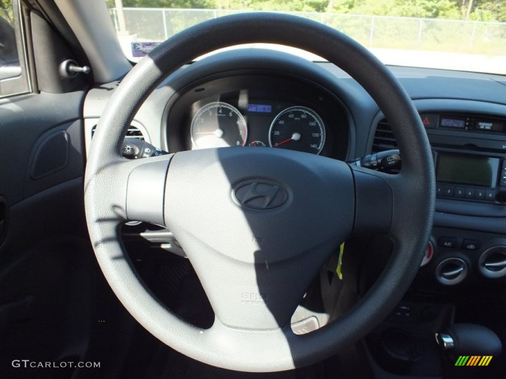 2011 Accent GS 3 Door - Charcoal Gray / Black photo #17