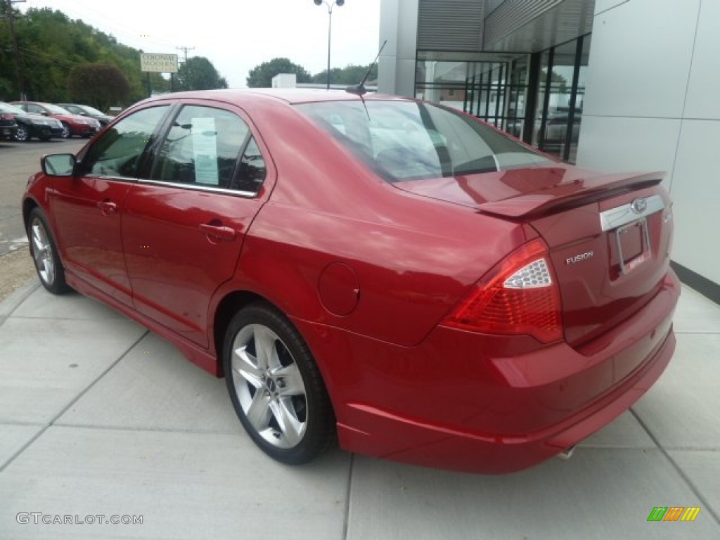 2010 Fusion Sport - Sangria Red Metallic / Charcoal Black/Sport Black photo #3