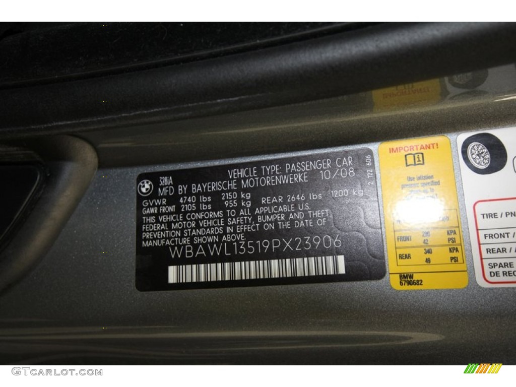 2009 3 Series 328i Convertible - Space Grey Metallic / Cream Beige Dakota Leather photo #13