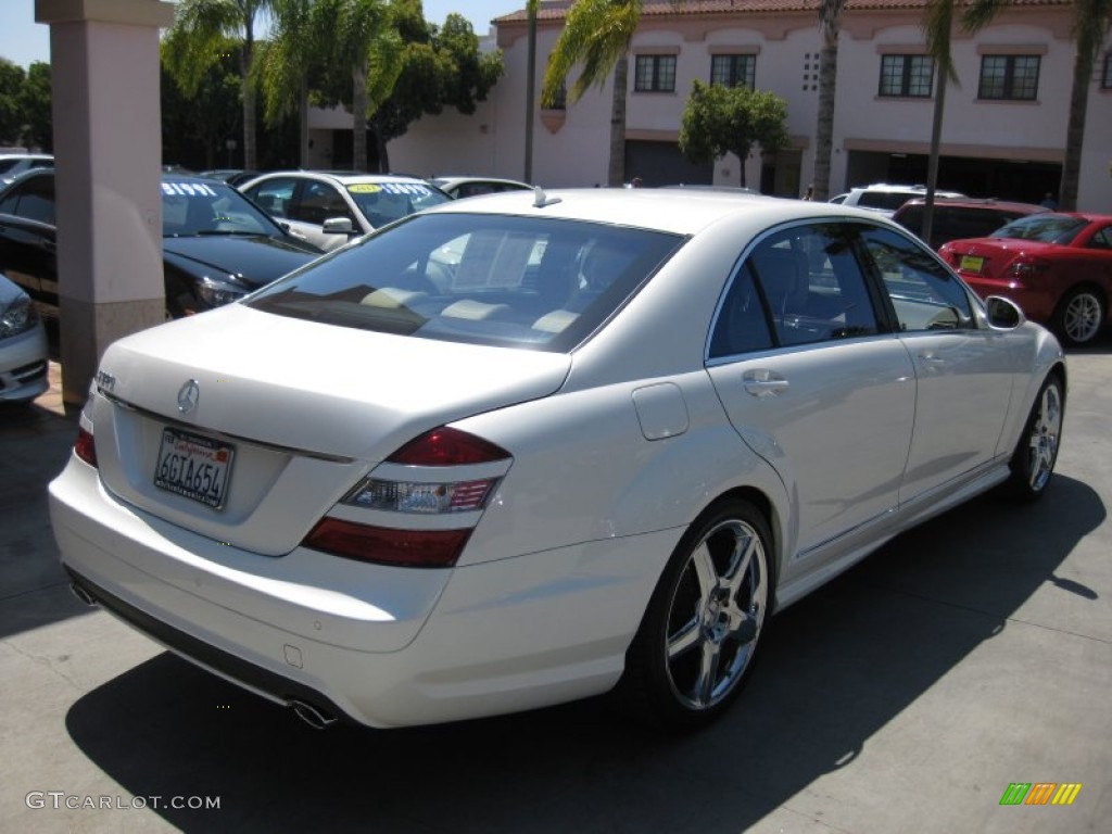2009 S 550 Sedan - designo Mystic White / Black/Savanna photo #2