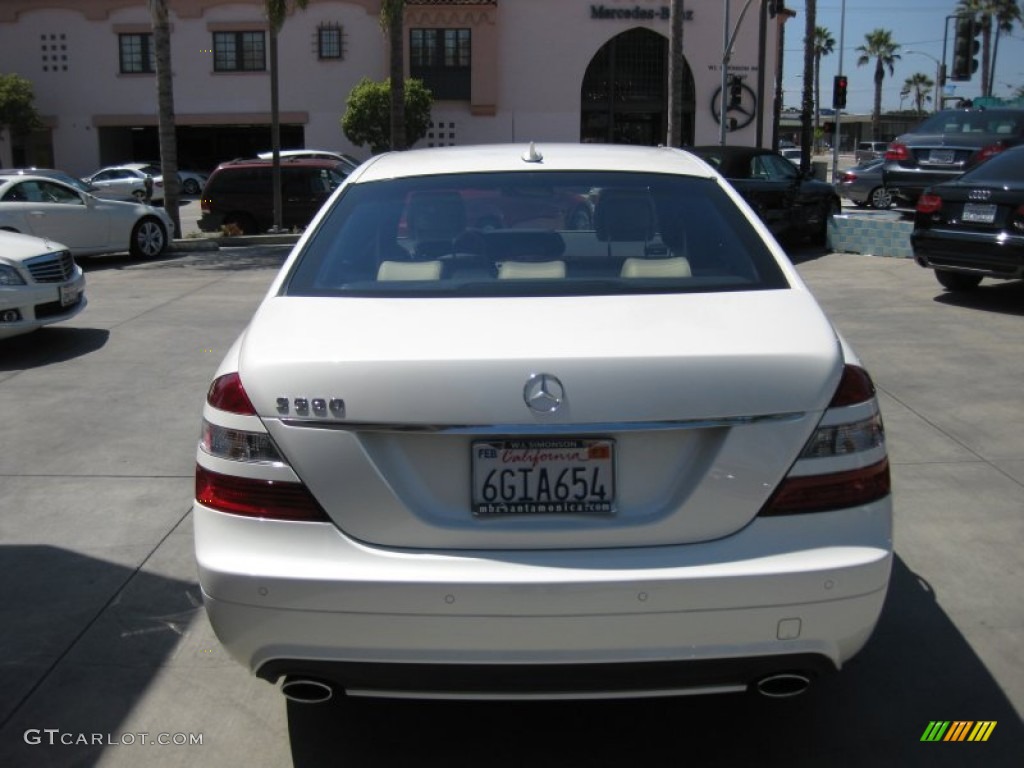 2009 S 550 Sedan - designo Mystic White / Black/Savanna photo #3