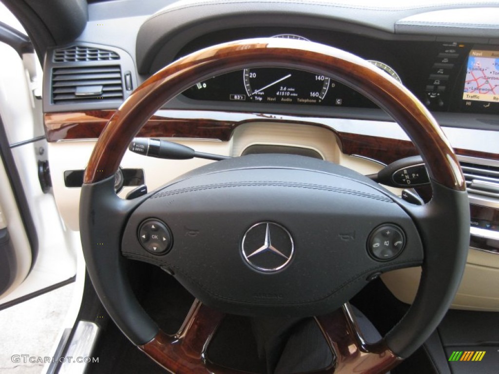 2009 S 550 Sedan - designo Mystic White / Black/Savanna photo #16