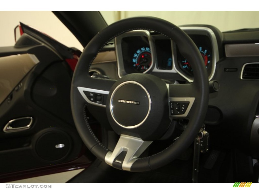 2010 Chevrolet Camaro SS/RS Coupe Beige Steering Wheel Photo #70418203