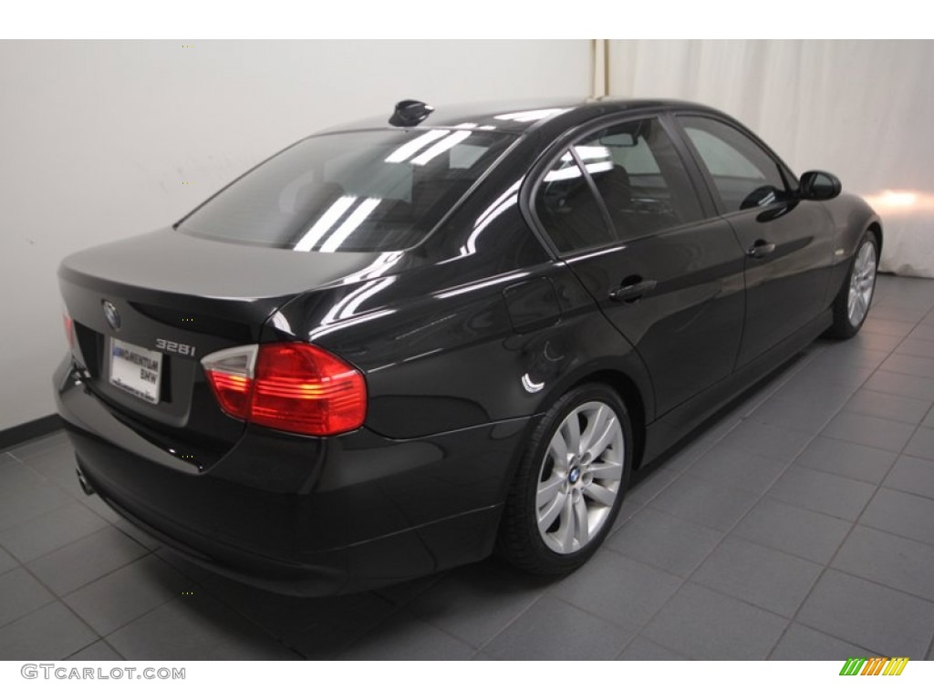 2008 3 Series 328i Sedan - Black Sapphire Metallic / Saddle Brown/Black photo #10
