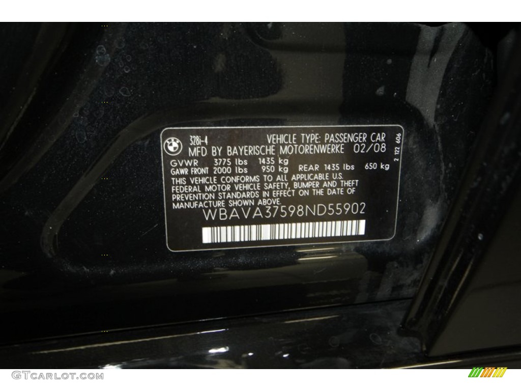 2008 3 Series 328i Sedan - Black Sapphire Metallic / Saddle Brown/Black photo #12