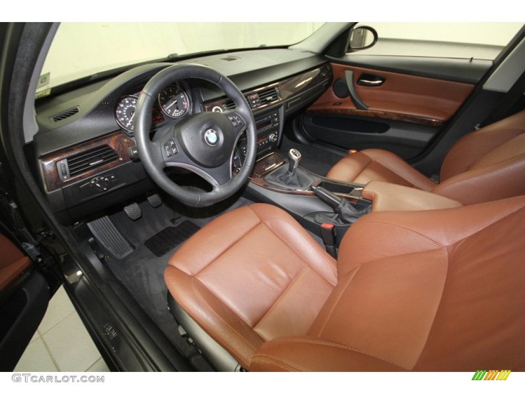 2008 3 Series 328i Sedan - Black Sapphire Metallic / Saddle Brown/Black photo #13