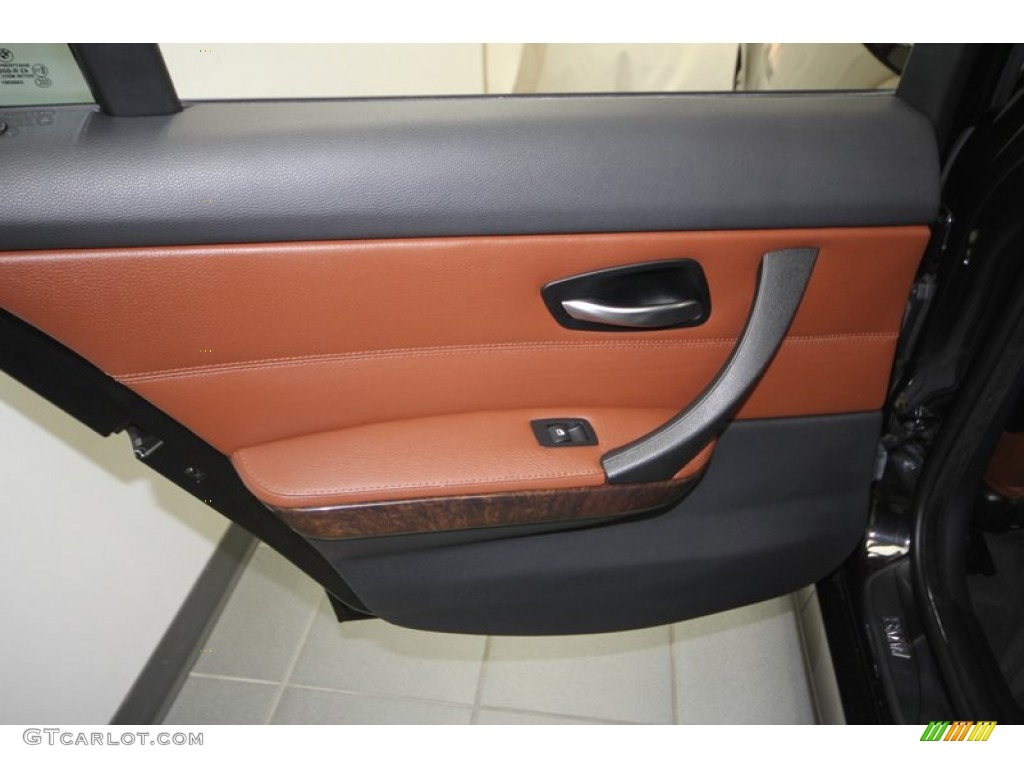 2008 3 Series 328i Sedan - Black Sapphire Metallic / Saddle Brown/Black photo #27