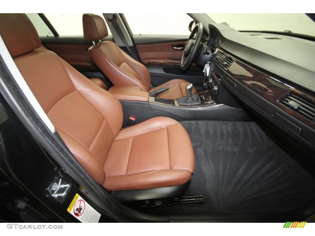 2008 3 Series 328i Sedan - Black Sapphire Metallic / Saddle Brown/Black photo #37