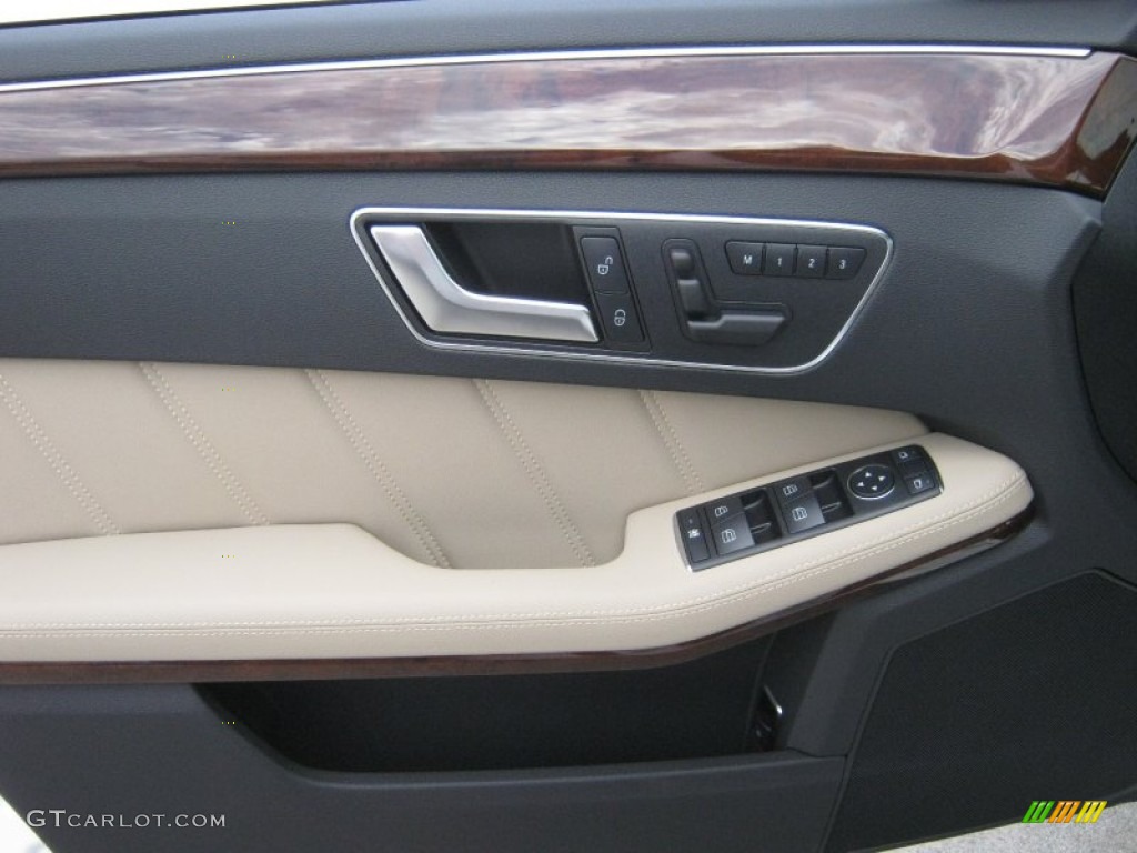 2013 E 350 Sedan - Polar White / Almond photo #6