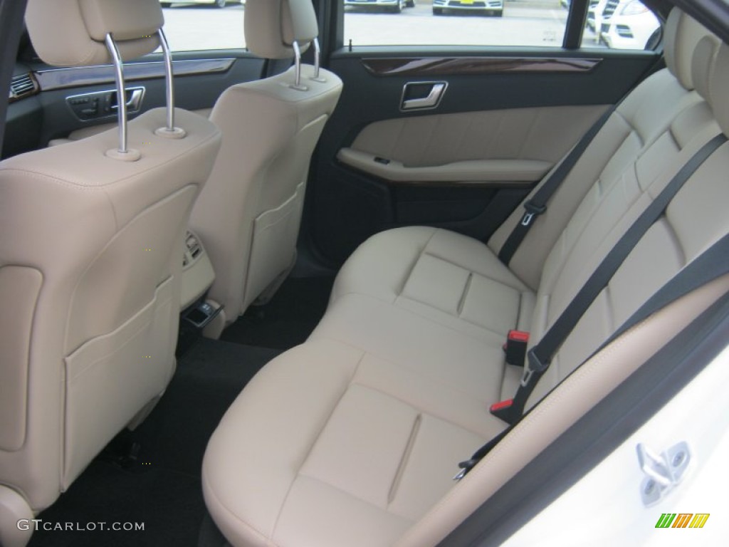 2013 E 350 Sedan - Polar White / Almond photo #8