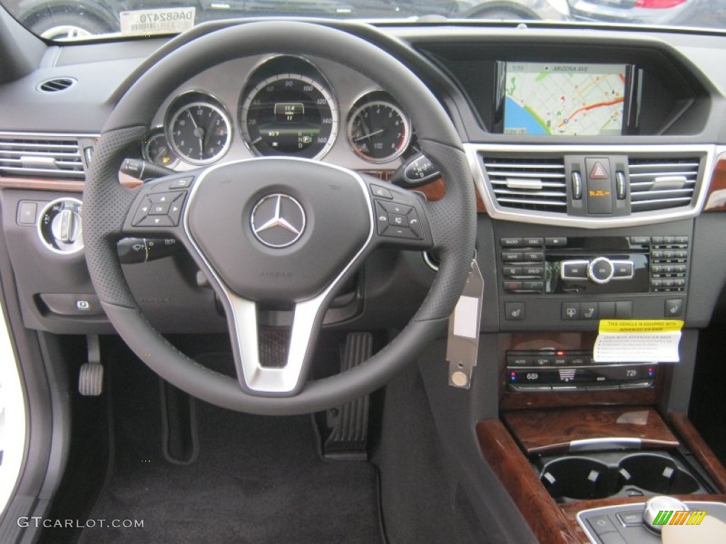 2013 E 350 Sedan - Polar White / Almond photo #9