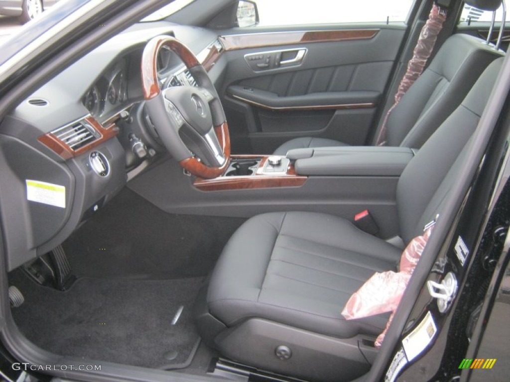 Black Interior 2013 Mercedes-Benz E 350 4Matic Wagon Photo #70419999