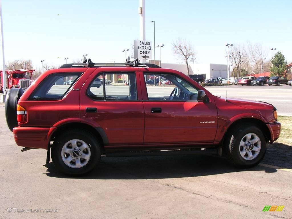 1999 Rodeo LS 4WD - Palazzo Red / Gray photo #5