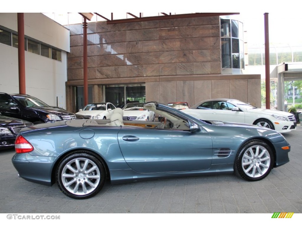 Aegean Blue Metallic 2007 Mercedes-Benz SL 550 Roadster Exterior Photo #70420387