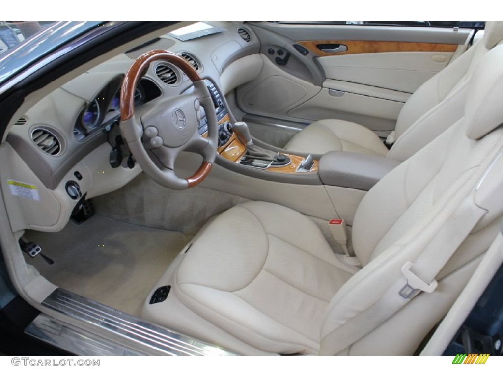 Stone Interior 2007 Mercedes-Benz SL 550 Roadster Photo #70420452