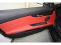 Coral Red Kansas Leather 2009 BMW Z4 sDrive30i Roadster Door Panel