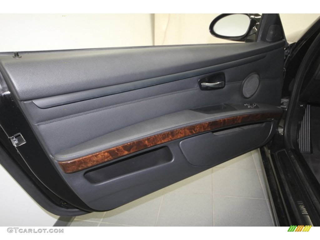 2009 3 Series 328i Coupe - Jet Black / Black photo #15