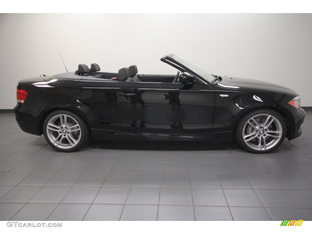 Jet Black 2013 BMW 1 Series 135i Convertible Exterior Photo #70422979