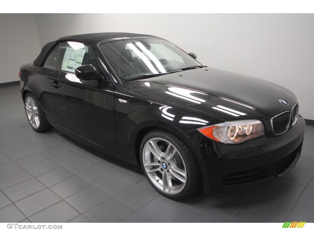 2013 1 Series 135i Convertible - Jet Black / Black photo #7