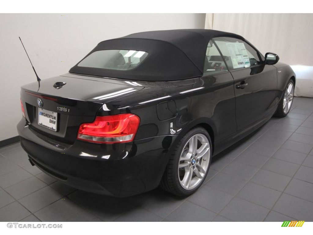 2013 1 Series 135i Convertible - Jet Black / Black photo #9