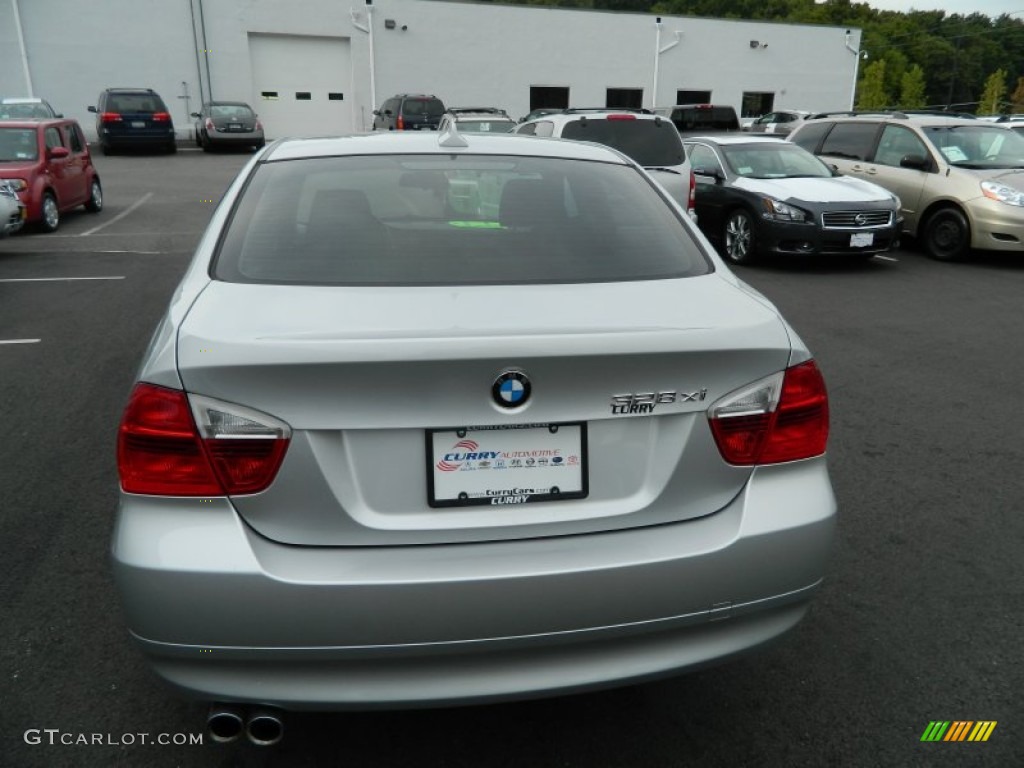 2008 3 Series 328xi Sedan - Titanium Silver Metallic / Black photo #4