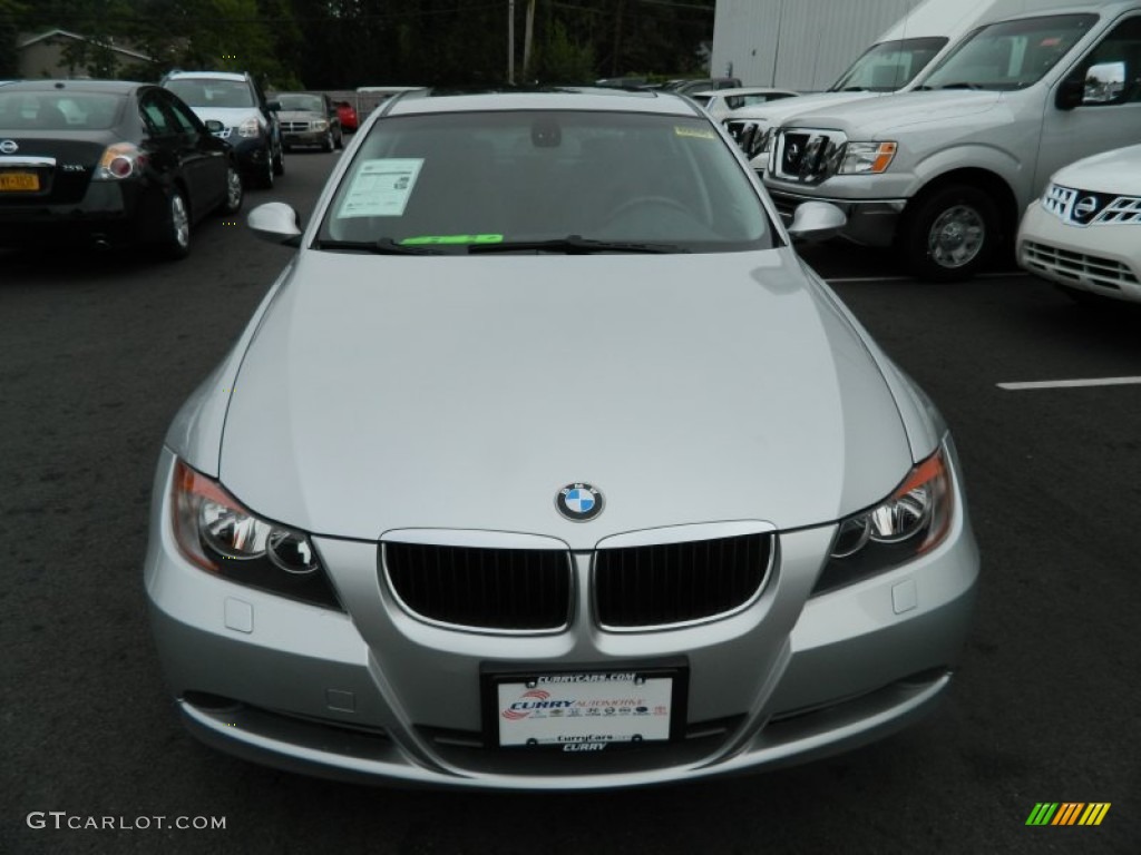 2008 3 Series 328xi Sedan - Titanium Silver Metallic / Black photo #9