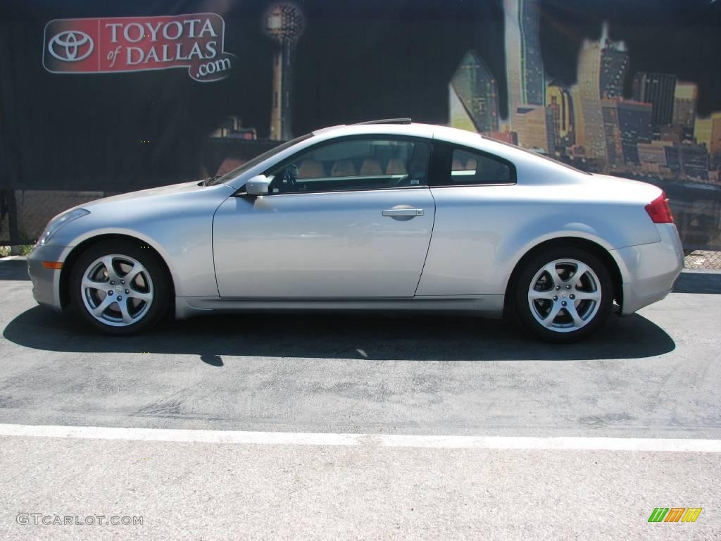 2005 G 35 Coupe - Brilliant Silver Metallic / Stone photo #1