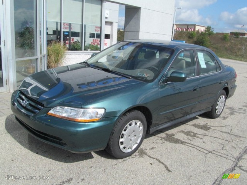 2002 Accord LX Sedan - Noble Green Pearl / Ivory photo #2